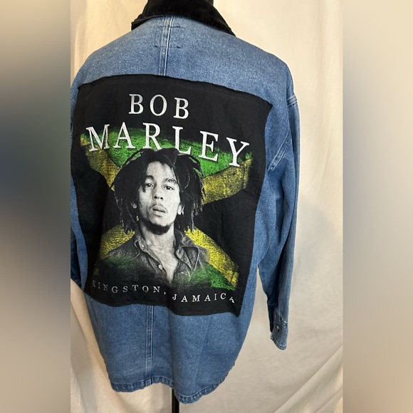 BOB MARLEY DENIM JACKET - Picture 2 of 9